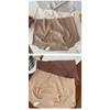 Seamless 7a Antibacterial Peach Hip Mid Waist Plus Size Women Invisible Breathable Briefs