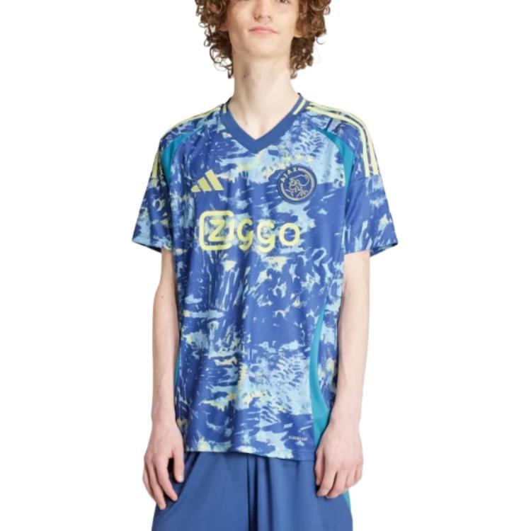 adidas Ajax Amsterdam 24/25 Away Football Jersey Asia Sizing 'Crew Blue' Men's IT6162