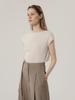 MOMET Bun Cap Sleeve Knit Light Beige