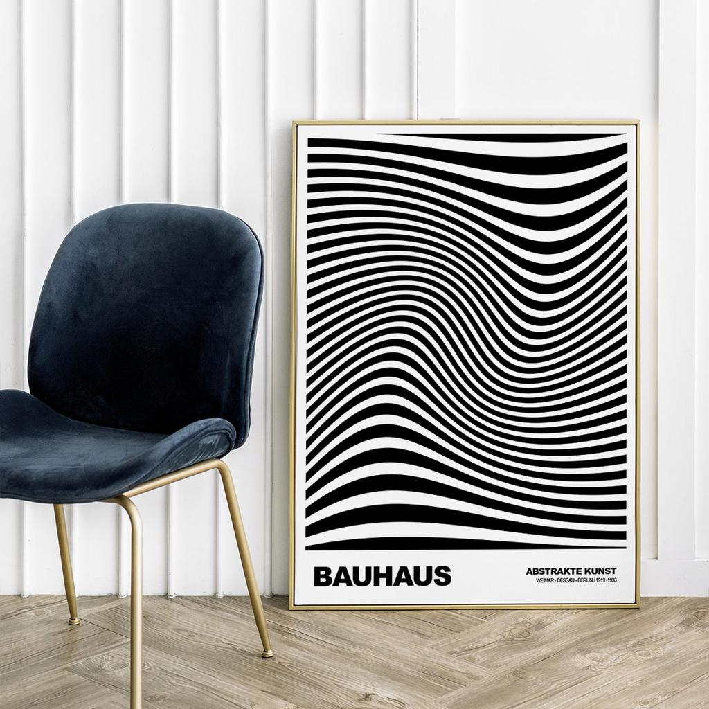 Black and White Bauhaus Poster