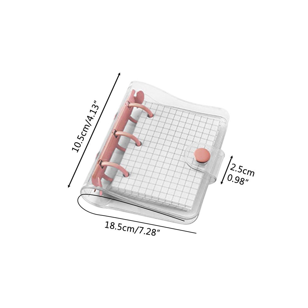

Мини Прозрачные Обложки для 3-кольцевых папок с сетчатым внутренним листом и карманами для папок Мини на свободном листе
