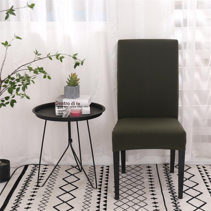 Jednokolorowy Pokrowiec na Krzesło Jadalniane Zdejmowany Antybrudny Pokrowiec Kuchnia na Bankiet Wesele Restaurację housse de chaise 1 szt.