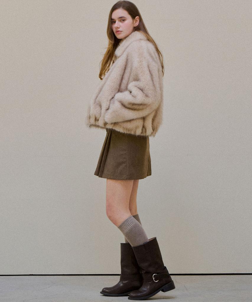 Slow Lolly Winter Corduroy Mini Skirt_3 Colors