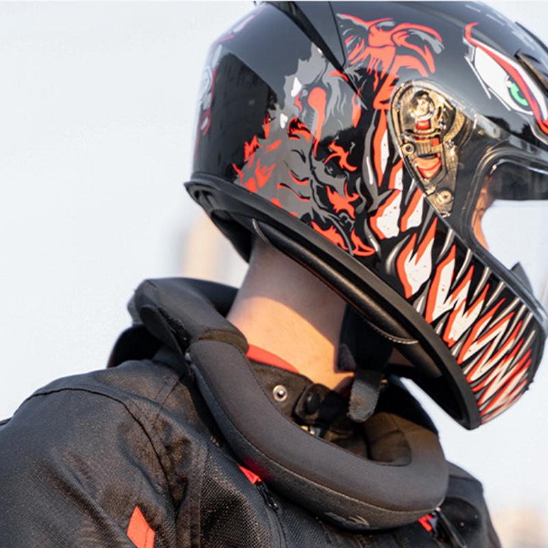 Motorcycle Neck Protector Fiber Windproof Motorcycle Neck Brace With Neck Protection Cycling Neck Protector Support Gear