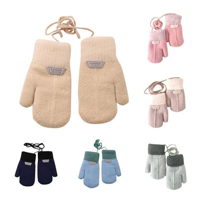 Kids Winter Gloves For Toddler Girls And Boys, Touchscreen Knitted Warm Stretch Mittens For Cold Weather