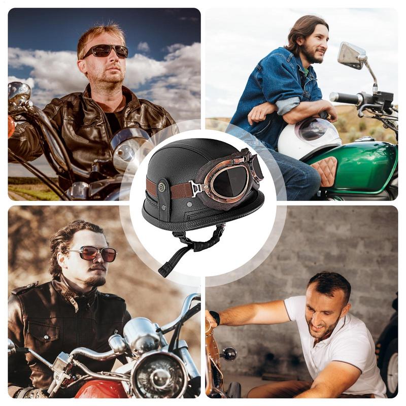 German Helmet Motorcycle Half Face Motorbike Helmets Motorcycle Safety Accessories Half Face Motorbike Head Protective Gear For