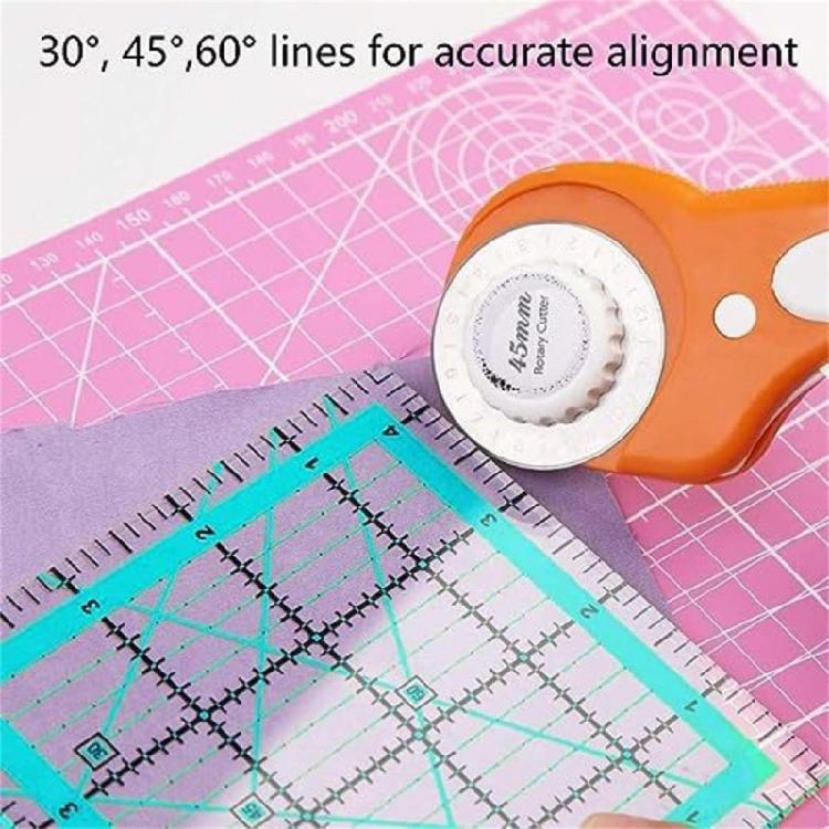4Pcs Multipurpose Acrylic Sewing Ruler Set Quilting Templates Patchwork Measuring Tool For Fabric Cutting Sewing Craft