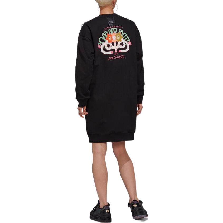 Adidas Originals Long Sleeved Dress Women's Black HT3773