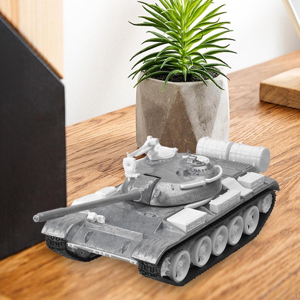 1/48 Scale Armored Tank Model Alloy DIY Assembly Craft for Home Decor