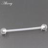 Alisouy 10PCS 12mm-38mm Transparent Acrylic Ball Women Piercing Long Industrial Barbell Tongue  Ring Ear Tragus Helix Stud