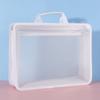 Large Capacity Transparent A4 Handbag Waterproof File Storage Bag Students Portable Bag  Office