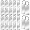 50 Pcs Blank Dog Tags 1.60.8 Inch Stainless Steel Tags Blank Key Rectangle