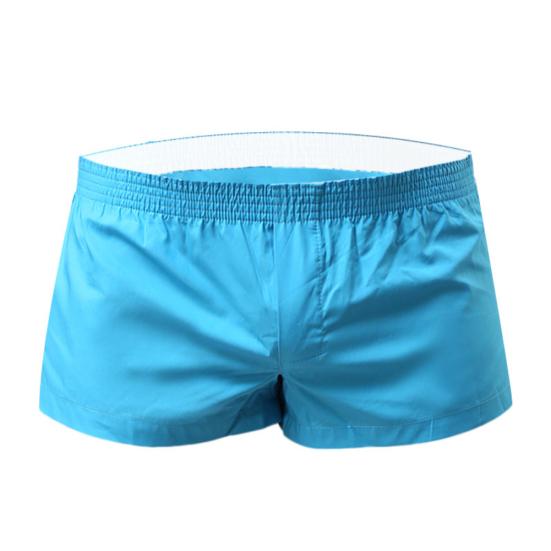 Men Solid Color Summer Sports Gym Elastic Waist Shorts Beach Swimming Trunks
