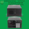 Wall-Mounted 4-Slot ITX CNC Industrial Computer Chassis, Silver-Gray