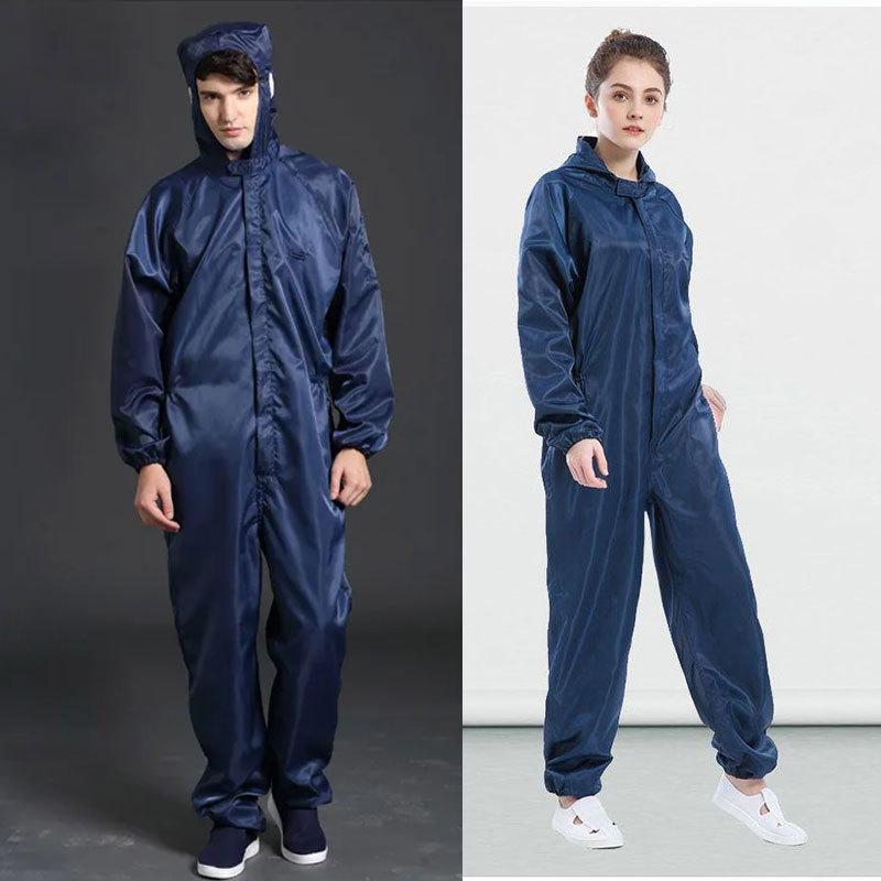 Einteiliger Overall Saubere Kleidung Kapuze Reinraumkleidung Saubere Lebensmittel Staubdicht Malerarbeiten Arbeitskleidung Unisex Schutzkleidung