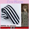 Cravatta a Righe Bianche e Nere di Goro Akechi per Eventi Cosplay di Persona5