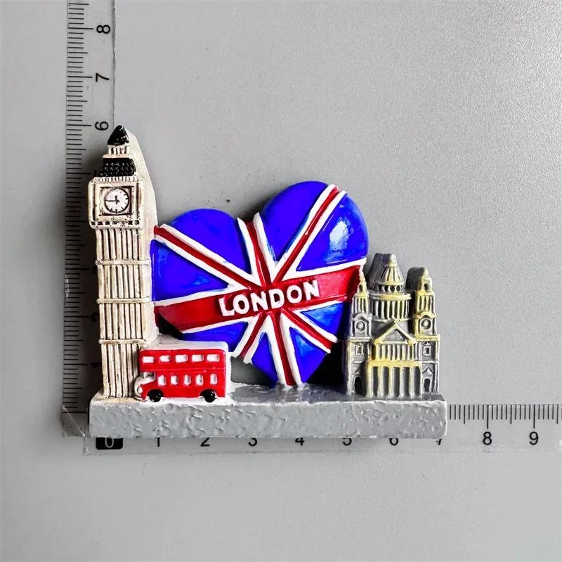 British Fridge Magnets London Bus  Big Ben Manchester Windsor Oxford Bear England Magnetic Fridge Stickers Collection Gifts