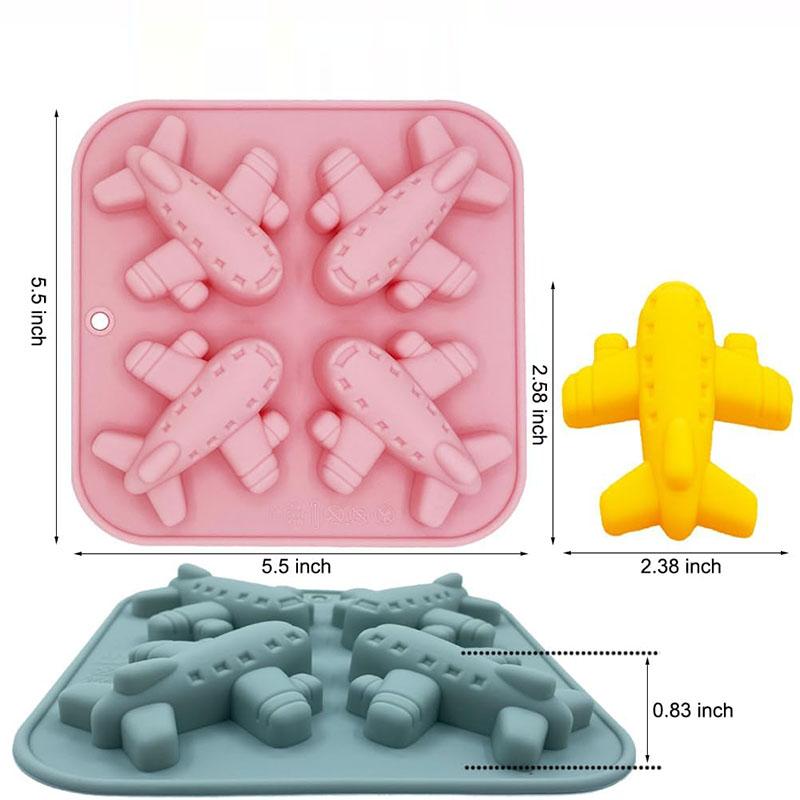 Flugzeug Silikonform Zum Backen Flugzeug Schokolade Süßigkeiten Seife Wachsmalstift Eiswürfelform Kuchen Dekoration Cupcake Topper Backwerkzeuge