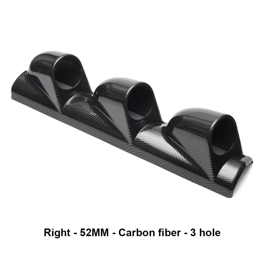 Black Single/Double /Triple Left/Right Hand Drive Car Meters Holder 60mm A-Pillar Gauge Pod 2" 52mm Car Gauge Pod Universal
