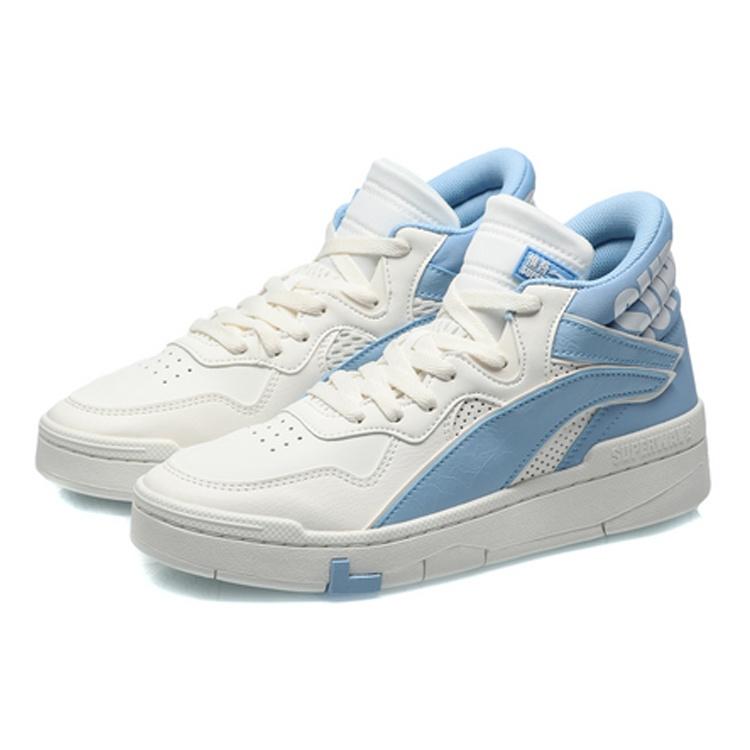 (WMNS) Li-Ning Superwave Canvas Hi 'White Blue' Women's AGCQ204-3