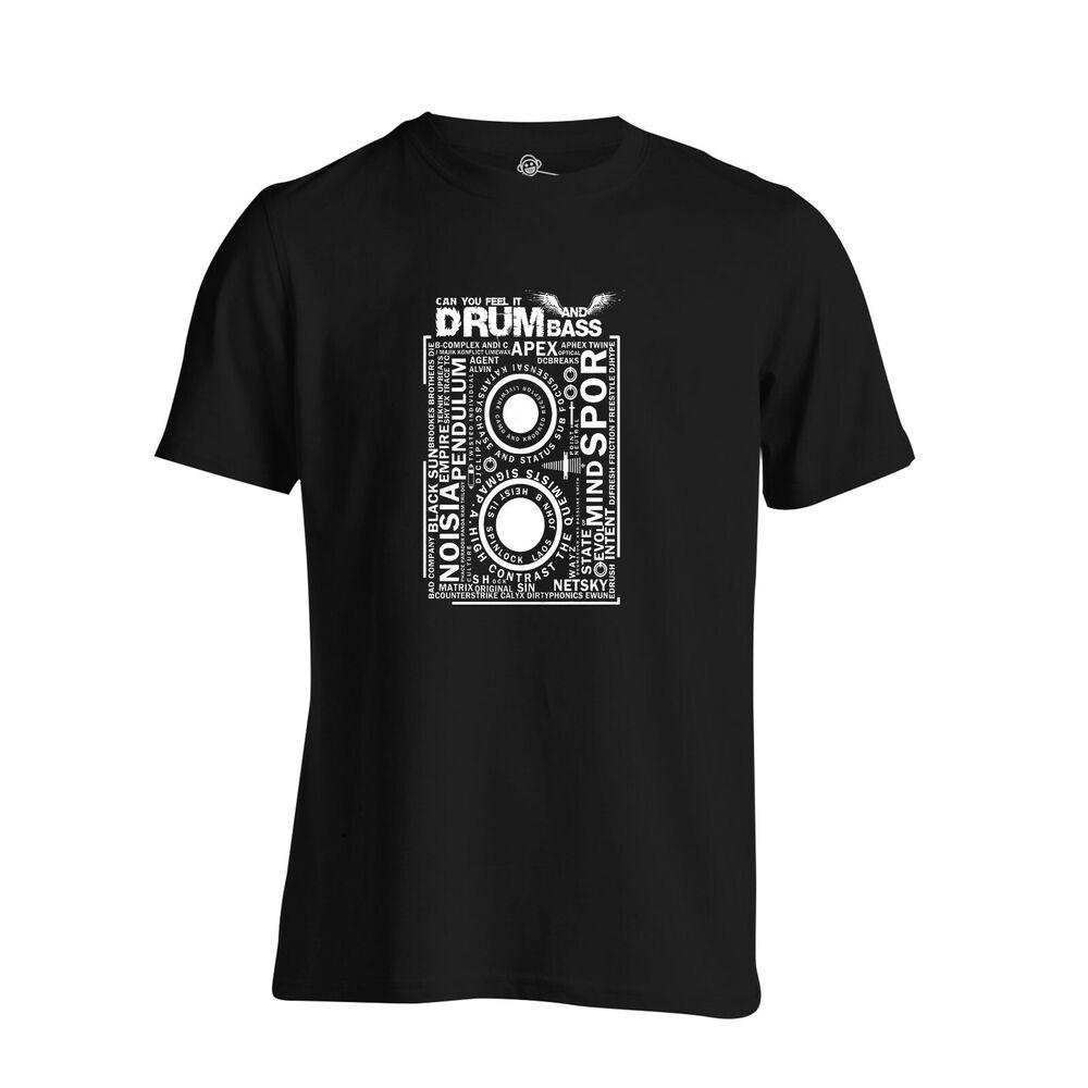 

Футболка унисекс с динамиком барабанов и баса Legends Of Dnb S