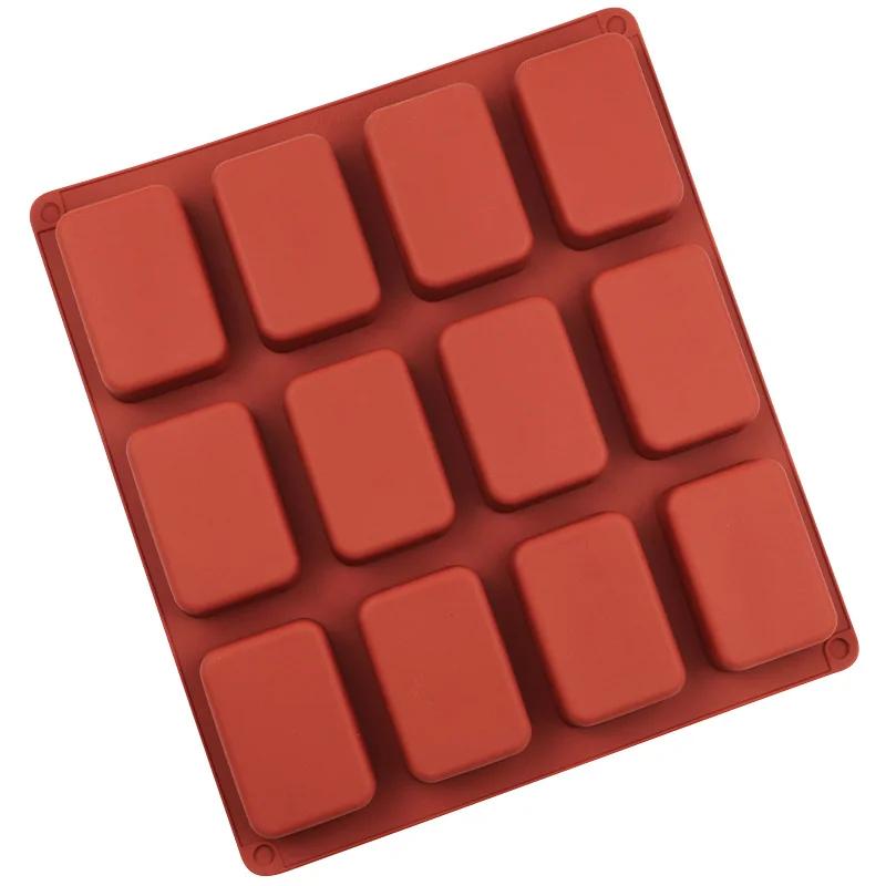 12 Cavity Silicone Protein Bars Mold Rectangle Granola Bar Baking Tool Mould Silicone Mold French Cake Mold Dessert Tool