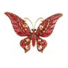 Colorful Rhinestone Butterfly Brooch Pin - Crystal Insect Shoe Decoration