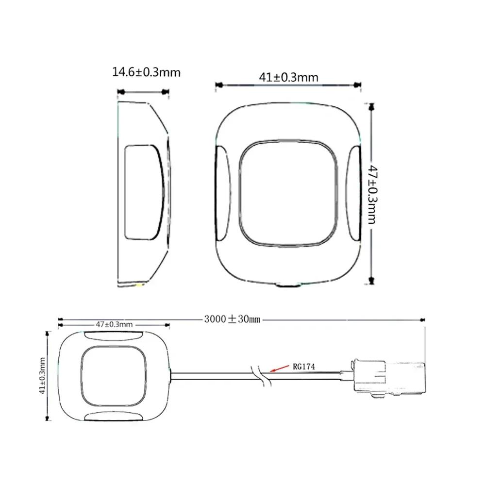 GPS Antenna Active Antenna For Car Navigation High Universality Fitment LNA Gain 28dB For Cars With Same Interface