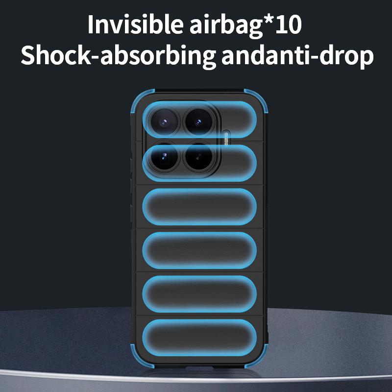KEYSION Heavy Duty Shockproof Matte Phone Case for Xiaomi 17T Pro 5G Anti-skid Soft Silicone Phone Back Cover for Xiaomi 17T 5G