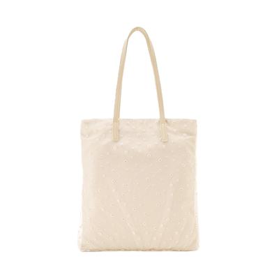 Afternoon Tea Living Tote Bag JK46, Small Floral Print A4 Tote Bag, White
