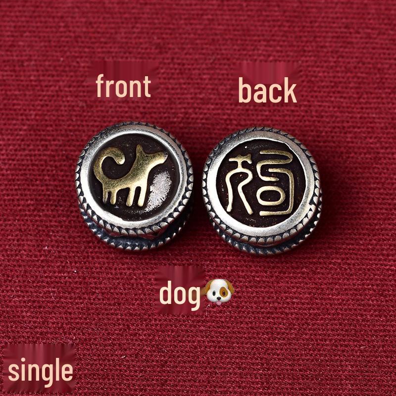 Durable Zodiac Buddha Mantra Bracelet - Double-Sided Pattern for Men & Women