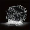60pcs Transparent Acrylic Boxes with Lids Small Clear Containers 4.5x4.5x4.5cm Square Display Cases Storage Earring Jewelry Bead