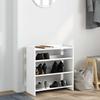 Vidaxl Stojak Na Buty, Biała, 60X25X62 Cm, Materiał Drewnopochodny