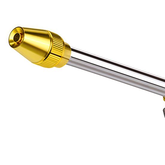 Garden Hose Nozzle, Long Wand High-Pressure Sprayer with Anti-Slip Grip, Heavy Duty Booster Nozzle for Car Washing Garden Watering