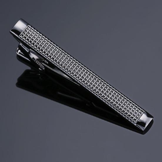 Men Tie Clip Fashion Pattern All Match Polished Accessory Smooth Surface Business Tie Clamp for Adult