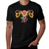 Mind Your Own Uterus Floral My Uterus My Choice Tshirt Sweat Resistant Workout Tee Shirt