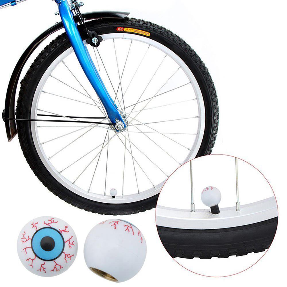 DSYCAR 4Pcs/Lot Eye Ball Wheel Valve Stem Caps Road Bicycle Valve Cap Motor Bike Car Valve Mouth Cover Tyre Air Valve Dust Caps Stem Caps1
