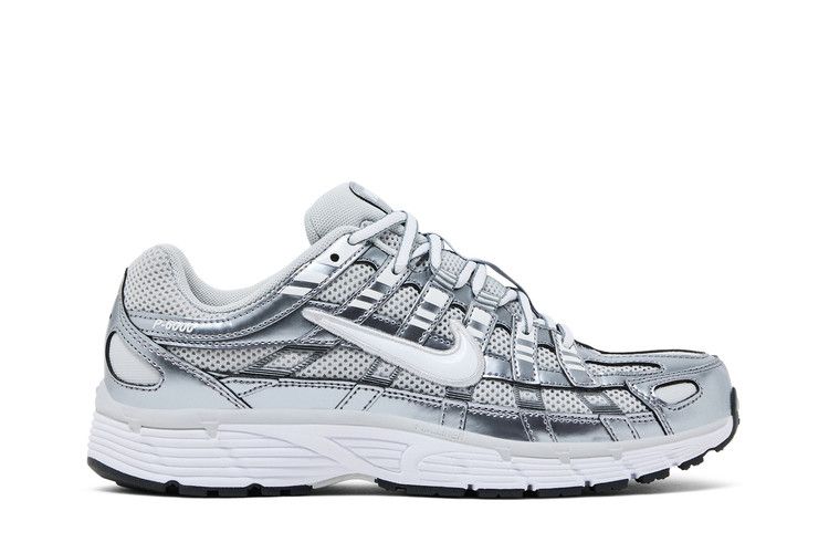 Women's Sneakers Nike P-6000 Grey Fog Metallic Cool Grey (Women's) Grey Fog/Metallic Cool Grey/Cool Grey/White