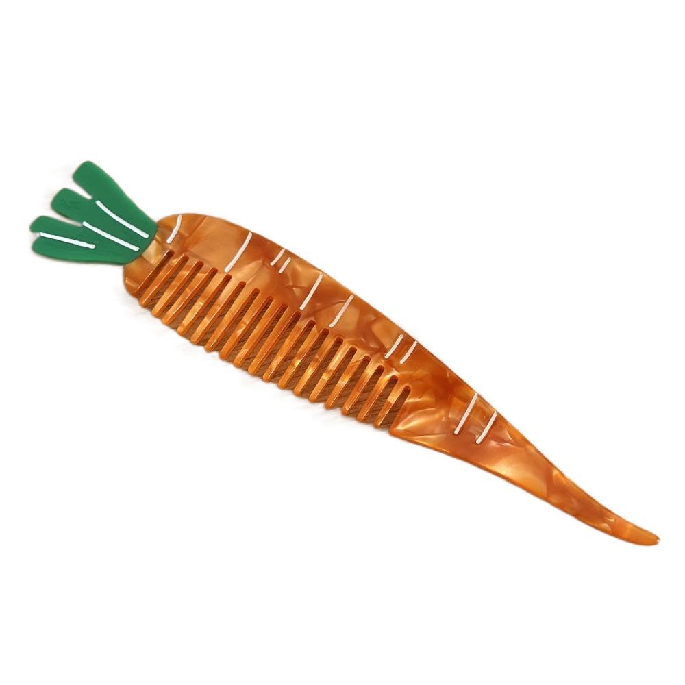 Wide Toothed Acetate Comb Fruit Design Barber Shop Comb Portable Hairdressing Comb  Women
