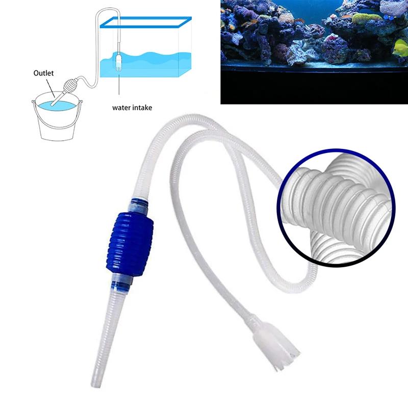 New Aquarium Siphon Fish Tank Syphon Vacuum Cleaner Pump Semi-automatic Water Change Changer Gravel Water Filter Acuario Accesso
