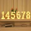 Number 0-9 LED Lights Luminous  Lamp Wedding Decorative Night Light Birthday Party Bedroom Home Decoration