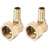 90° Elbow Hose Connector - AIMOONSA - Ahlsen 10 Mm X G1/2 - Brass - 10 Mm Barb Fitting - G1/2 Female Thread