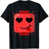 Valentines Day Building Brick Head Heart Builder Mens T-Shirt