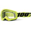 100% Strata 2 Cycling Goggles Yellow-black