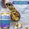 Keto Bhb Nahrungsergänzungsmittel, Mit Vitamin B9, Apfelessig, 120 Weichkapseln Pro Flasche