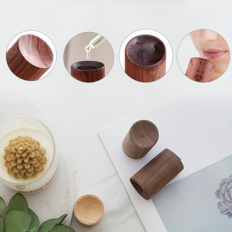 Wooden Aroma Diffuser Suitable For Homes, Offices, And Cars - Portable Solid Wood Decoration, Minimalist Design, Home Decor