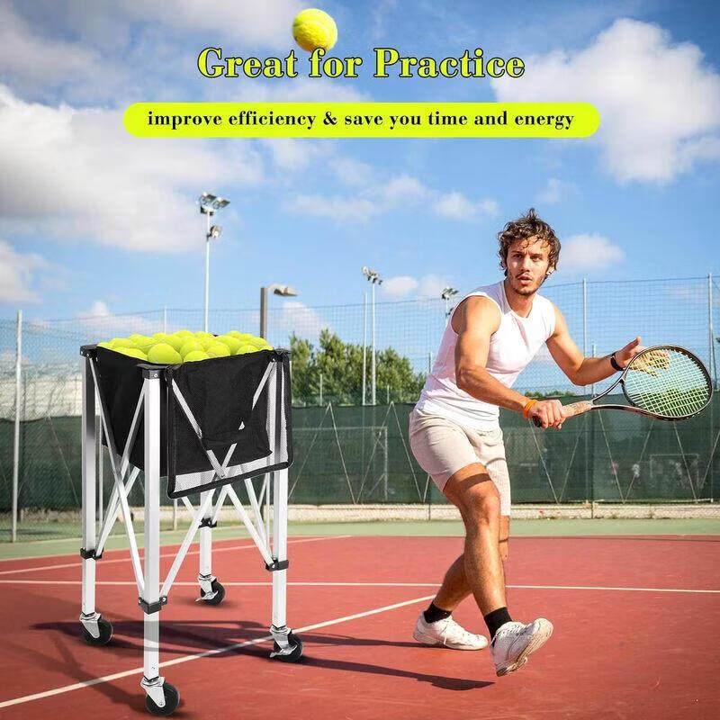 Portable Aluminum Tennis Ball Cart