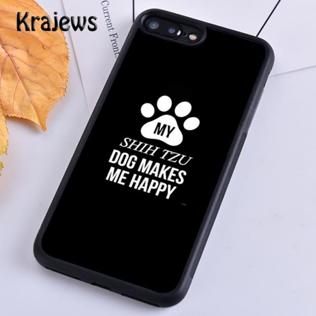 

Krajews Cartoon Shih Tzu Dog Soft Phone Case Cover For iPhone 16 15 SE2020 14 6 7 8 plus 11 12 13 pro max Plus coque Fundas iPhone 6 6s