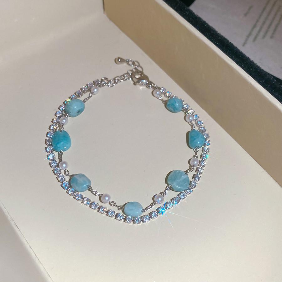 Zircon Round Minimalist Fashion Bracelet For Women Gift Wefare