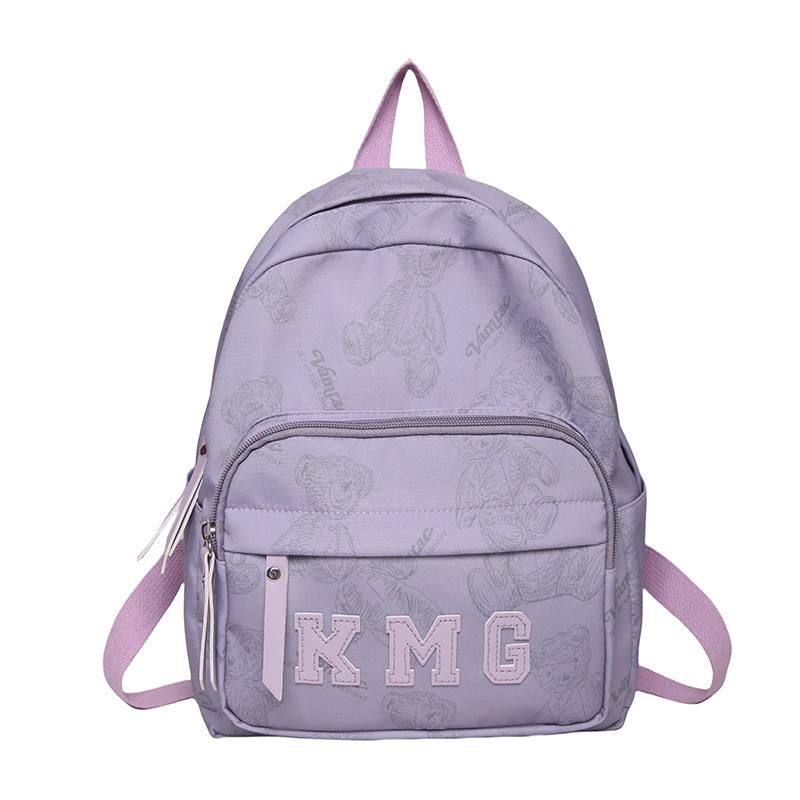 

Children s Small Backpack Women s Bear Print Backpack фіолетовий